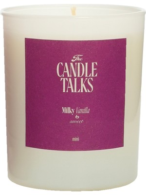 The Candle Talks Milky Vanilla Mini Cam Mum