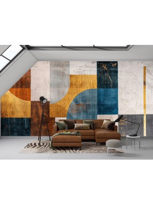 Arterior Wallpaper 150 cm x 100 cm Geometrik Soyut Modern İllüstrasyon Çalışmalar 01 Poster Duvar Kağıdı