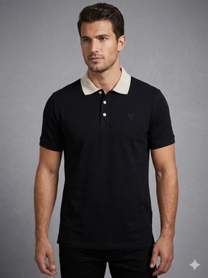 Guess Erkek Polo Yaka Basic T-Shirt M5GP66J1314