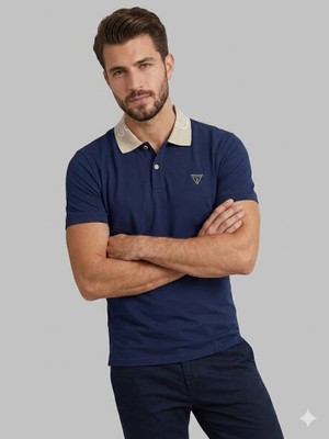 Guess Erkek Polo Yaka Basic T-Shirt M5GP66J1314