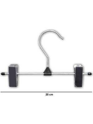 Ağırsoy 10 Adet Nikel Kaplama Mandallı, Galvaniz Teli, Etek Pantolon Askısı 20 cm