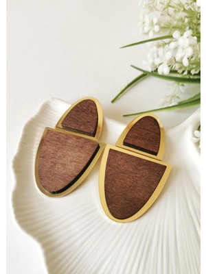 Halley Concept Terra Wood Statement Küpe
