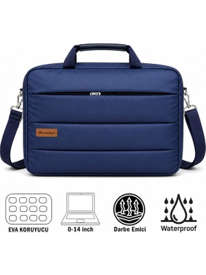 Microcase Macbook Air 15 Inch M4 2025 ile Uyumlu Notebook Macbook Evrak Çantası Lacivert AL5496
