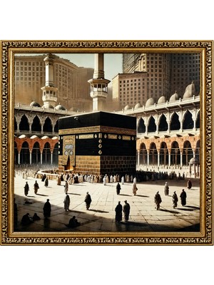 İlker Home Decor Çerçeveli Kabe Tablosu,ev Için Tablo,kabe Tablosu K0001