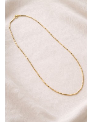 Owentis Çelik Gold Vintage Kuyumcu Model Ince Dorika Solissy Zincir Kolye 50 cm -Kararma Yapmaz-