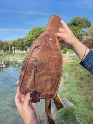 Norvi Leather Deri Çapraz Çanta – Eskitme Deri | 1234