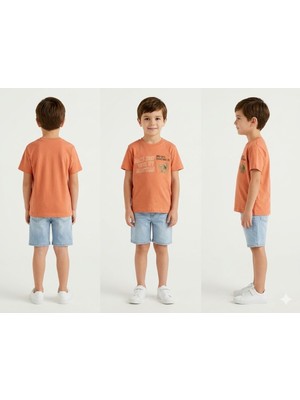 Benetton  Erkek Çocuk Relaxed Fit T-Shirt