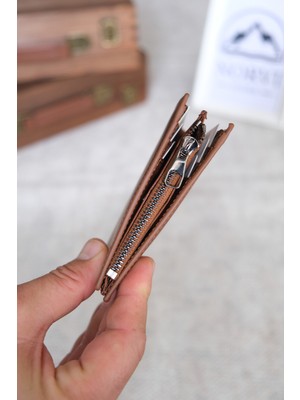Norvi Leather Hakiki Deri Cüzdan - Kadın Erkek Kullanımlı Unisex 1237