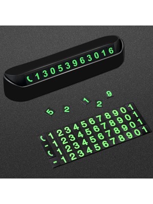 Genel Tedarik Pratik Fosforlu Telefon Numarası Yamzak Için Araç Içi Oto Numaratör Numaralık