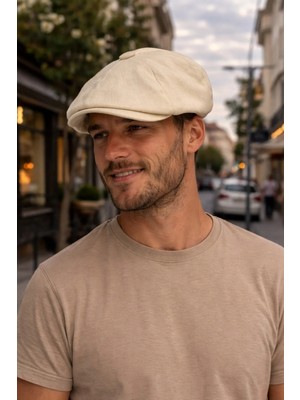 PaminBags Aksesuar Keten Parçalı Beckham Peaky Blinders Kasket Şapka ÜN0075