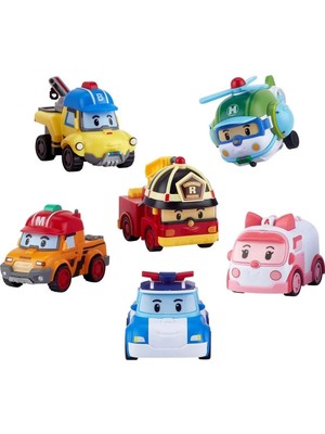 Genel Tedarik Robocar Poli Gogo Rescue Deluxe 6'lı Set -POLI/ZR-914