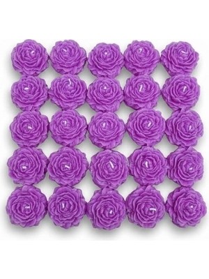 Karakız Hediyelik Şakayik Mum Eflatun 25'li Paket