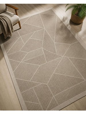Halisaticisi Wav Lapis Sisal Kahve Krem