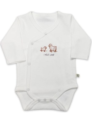 Mey Ithalat®   Curly Lamb Uzun Kol Kravuze Body 17111 Bej Mavi Ekru