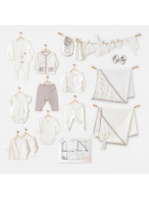 Mey Ithalat®   AC25562 Newborn Set Tinny Ships 20'li Hastane Çıkışı Ekru