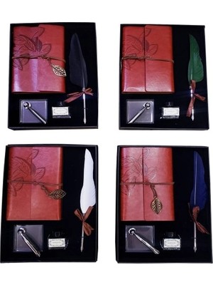 Mey Ithalat®  Divit Hokka Defter ve Tüylü Kalem Seti