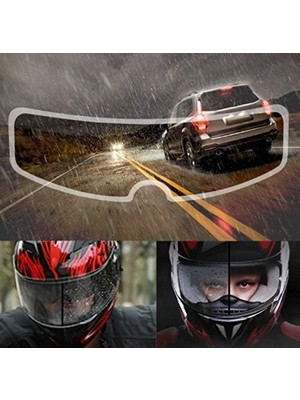 Ohbe Express Chermik Motosiklet Kaskı Için Yağmur Kaydırıcı Film, One_size, CHRMK6014, Şeffaf