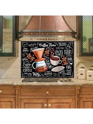 Ohbe Express Mutfak Duvar Tezgah Arası Ocak Arkası Kaplama Coffee