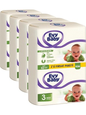 Ohbe Express Evy Baby Bezi Midi 8'li Paket 3 Beden 62 Adet