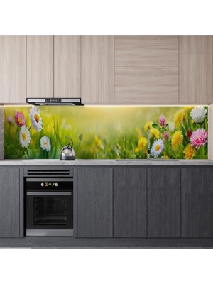 Ohbe Express Mutfak Tezgah Arası Folyo Kaplama Folyosu Papatyalar 60X300 cm