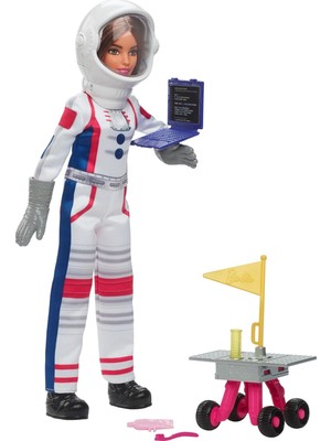 Ohbe Express Deluxe Kariyer Bebek - Astronot Deluxe Kariyer Bebek - Astronot, Tekerlekli Keşif Aracı ve Uzay Kaskı Dahil 10 Aksesuar HRG45