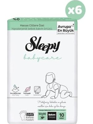 Ohbe Express Babycare Bebek Bakım Örtüsü 10 Adet x 6