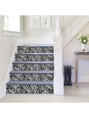 Ohbe Express Merdiven Folyo Kaplama (18X120 cm 5 Adet) Zebra Desen