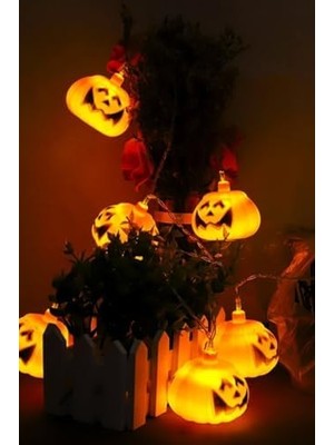 Ohbe Express Halloween Bayramı Işıklı LED Balkabağı 12 Li
