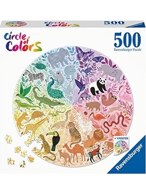 Ohbe Express 500 Parçalı Daire Puzzle Hayvanlar