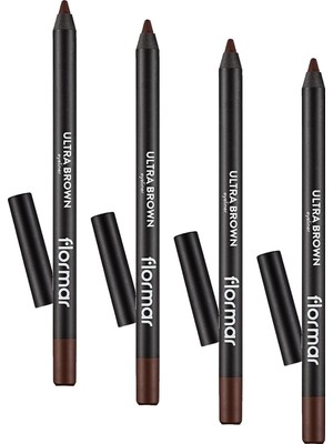 Ohbe Express Ultra Eyeliner Yüksek Pigmentli & Mat Bitişli Kremsi Göz Kalemi (4 Paketi)