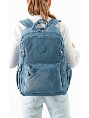 Ohbe Express Louisiana Polo Bolsas Kadın Okul Sırt Çanta Mavi 1091