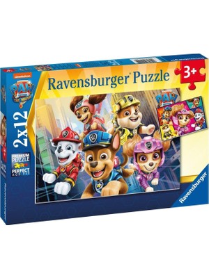 Ohbe Express 51519 Paw Patrol Çocuk Puzzle, 2X12 Parça