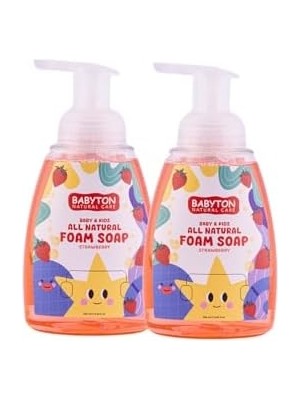 Ohbe Express Babyton Doğal Çilekli Köpük Sabun 2'li Set 350 ml