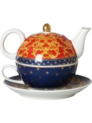 Ohbe Express Art Clarissa Tek Kişilik Demlik & Fincan Set