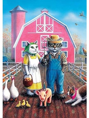 Ohbe Express Kedi Çiftliği 260 Parça Puzzle