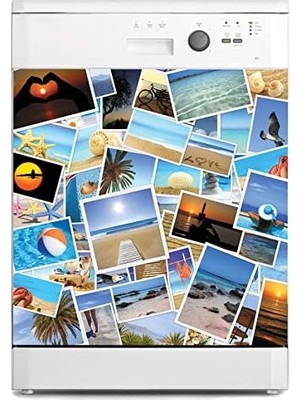 Ohbe Express Bulaşık Makinesi Kaplama Beyaz Eşya Kaplama Tatil Kolaj