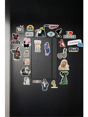 Ohbe Express Billie Eilish Paketi/bullet Journal Defter Çıkartma Ajanda Laptop Etiket