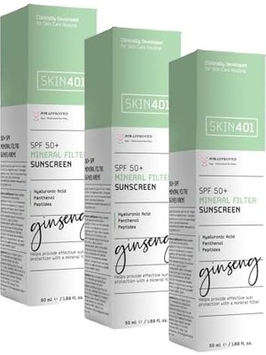 Ohbe Express SKIN401 Spf 50+ Mineral Filter Sunscreen Mineral Filtre Güneş Kremi 50 ml (3 Paketi)