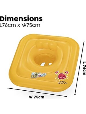 Ohbe Express Swim Safe Abc Oturaklı Yüzme Simidi, Seviye A, Wondersplash, 1-2 Yaş