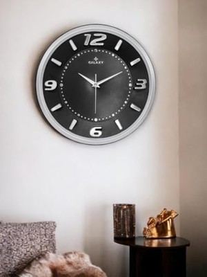 Ohbe Express Galaxy Exclucive Kabartama Rakamlı Klasik Kadranlı 30 cm Duvar Saati Gri