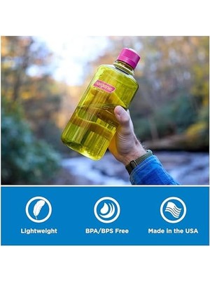 Ohbe Express Sustain Tritan Bpa Içermeyen Su Şişesi,%50 Plastik Atık, 32 Oz, Dar Ağız, Taşı