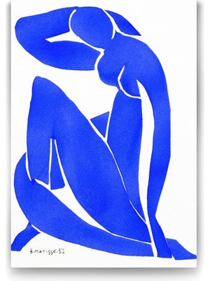 Ohbe Express Henri - Nu Bleu Iı‏ Tablosu - 70X100CM