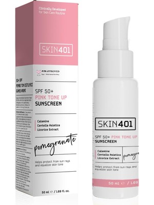 Ohbe Express SKIN401 SPF50+ Pink Tone Up Sunscreen Pembe Ton Eşitleyici Güneş Kremi 50 ml
