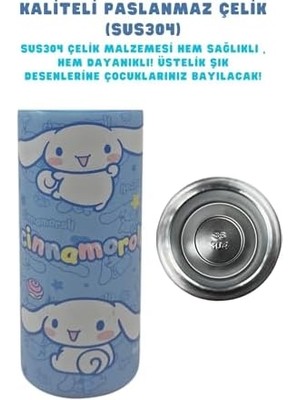 Ohbe Express 600ML Temalı Lisanslı Pipetli Kilitlenebilir Kapak Paslanmaz Çelik Termos Matara
