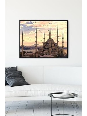 Ohbe Express (PSTER13440) Ahmet Camii Çerçeveli Tablo 5 (30 x 40CM)
