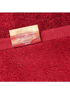 Ohbe Express Taç Lisanslı BASKILI%100 Pamuk Banyo Havlusu, Kırmızı, 90X150 cm
