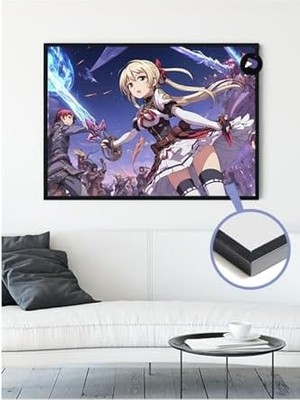 Ohbe Express (PSTER21123) Savaşan Kızı Manga Çerçeveli Tablo - Çerçeveli Poster 50 x 70