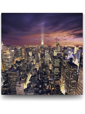 Ohbe Express Skyline New York Tablosu - 60X60CM