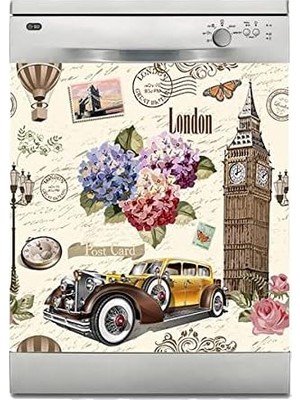 Ohbe Express Bulaşık Makinesi Kaplama Beyaz Eşya Kaplama London Postcard