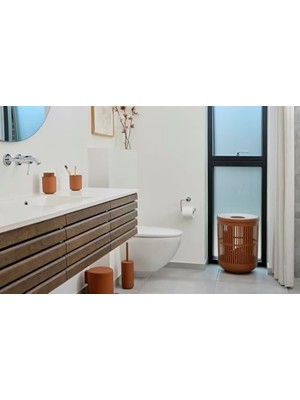 Ohbe Express Ume Çamaşır Sepeti Dia 40 x 54 cm 60 Litre Terakota